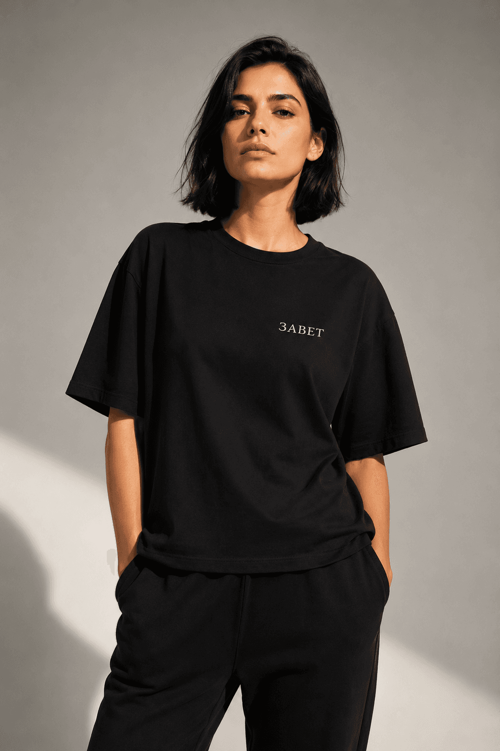 Oversize tee - Crna
