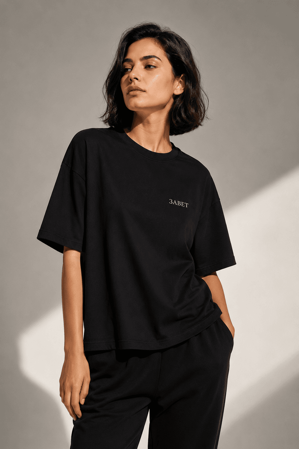 Oversize tee - Crna