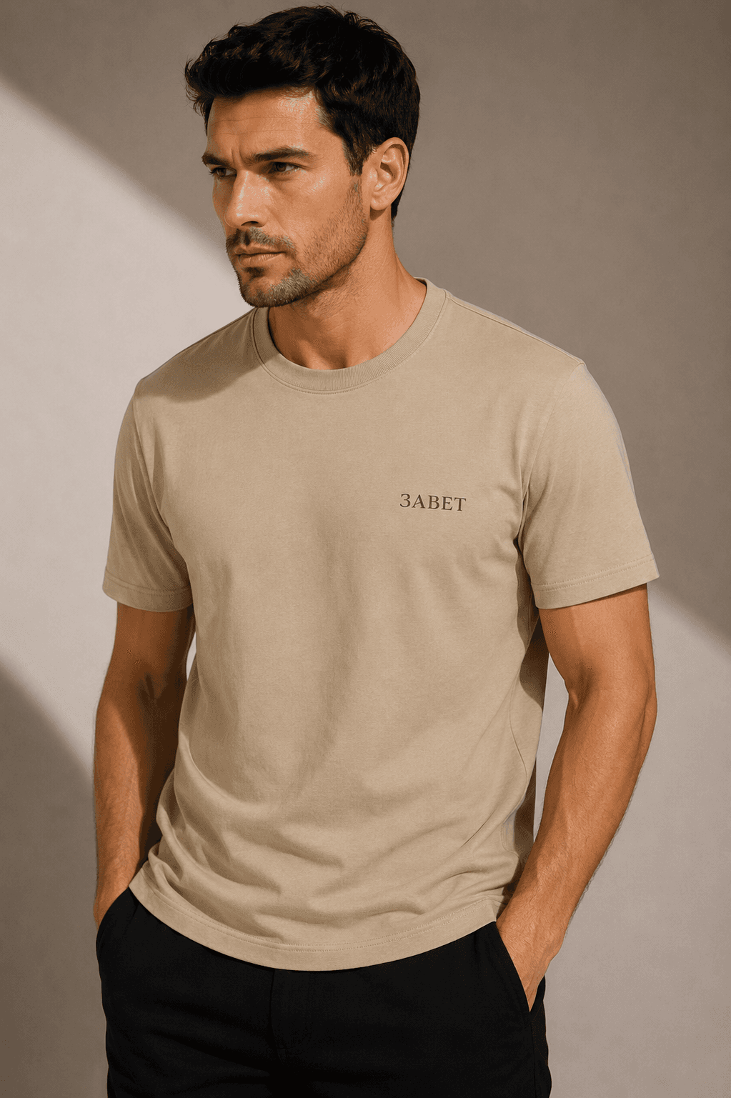 Organic tee - Krem