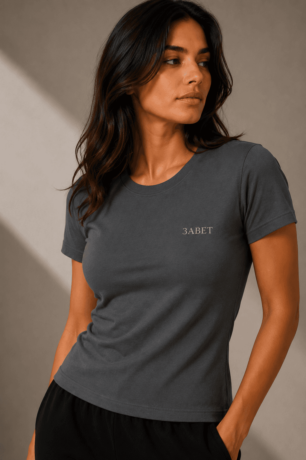 Regular fit tee - Grafit siva